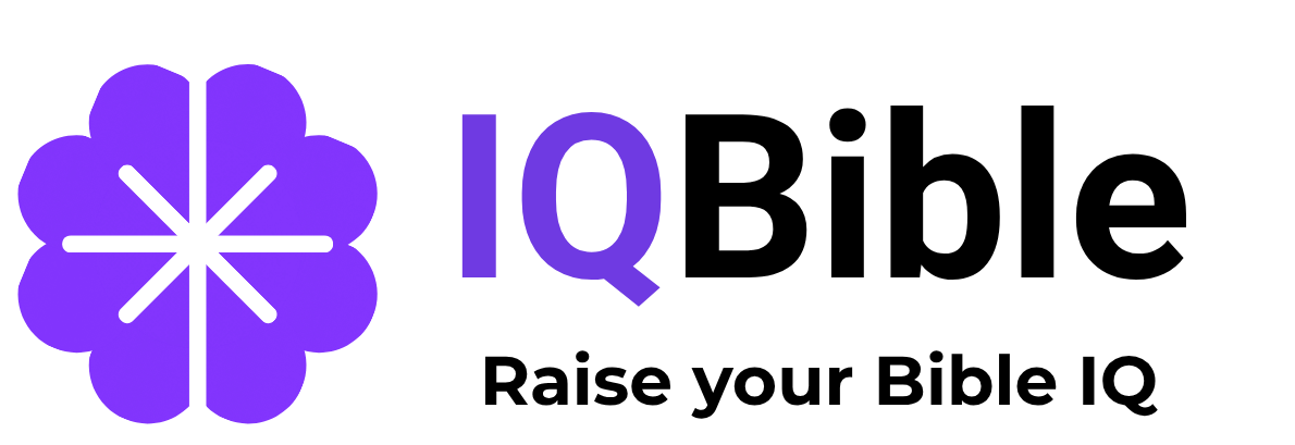IQ Bible wordmark with motto